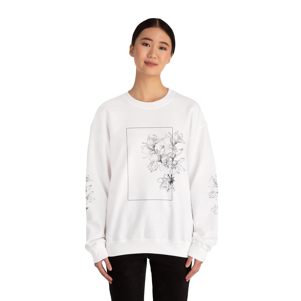 OH Floral Print Unisex Heavy Blend™ Crew Neck Sweatshirt