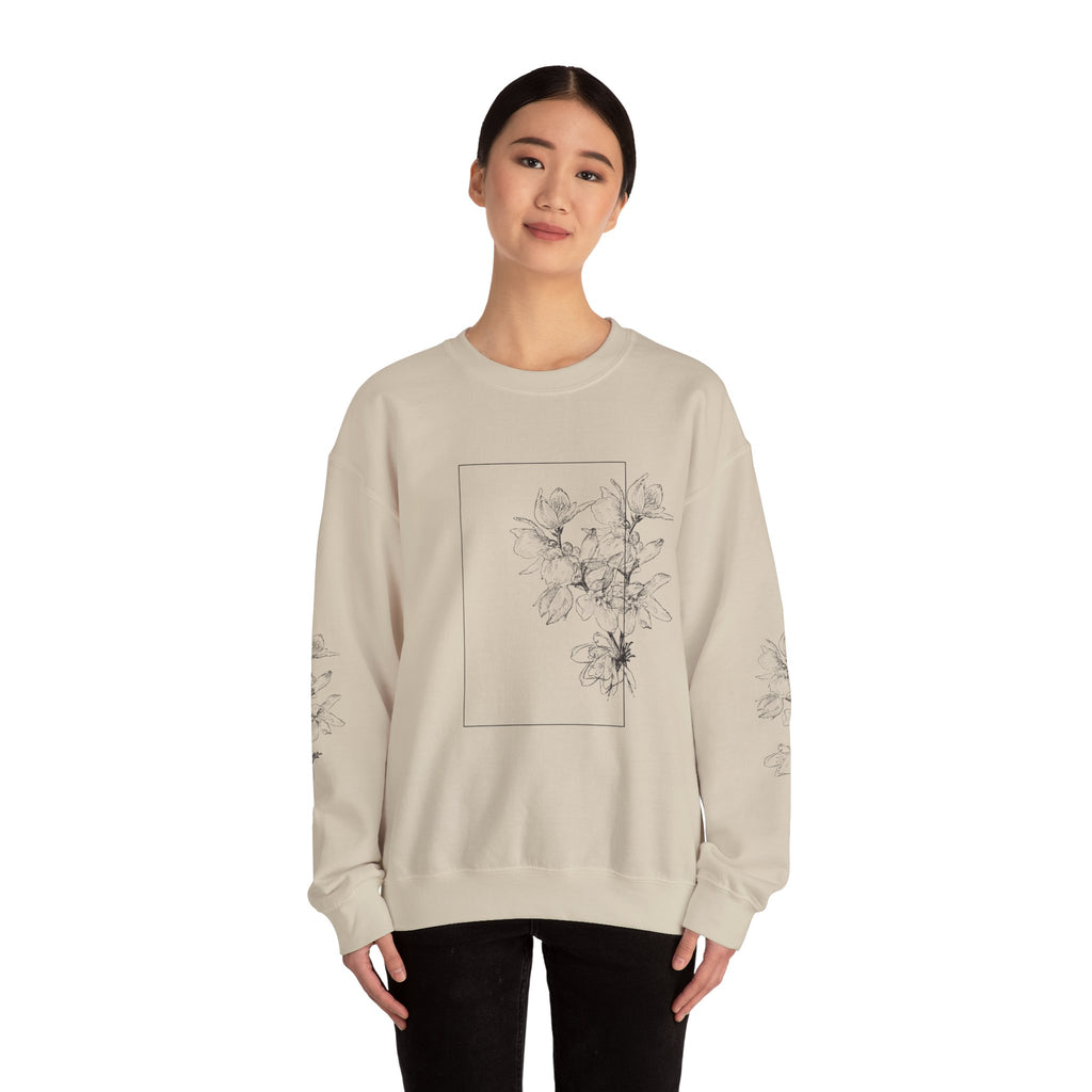 OH Floral Print Unisex Heavy Blend™ Crew Neck Sweatshirt