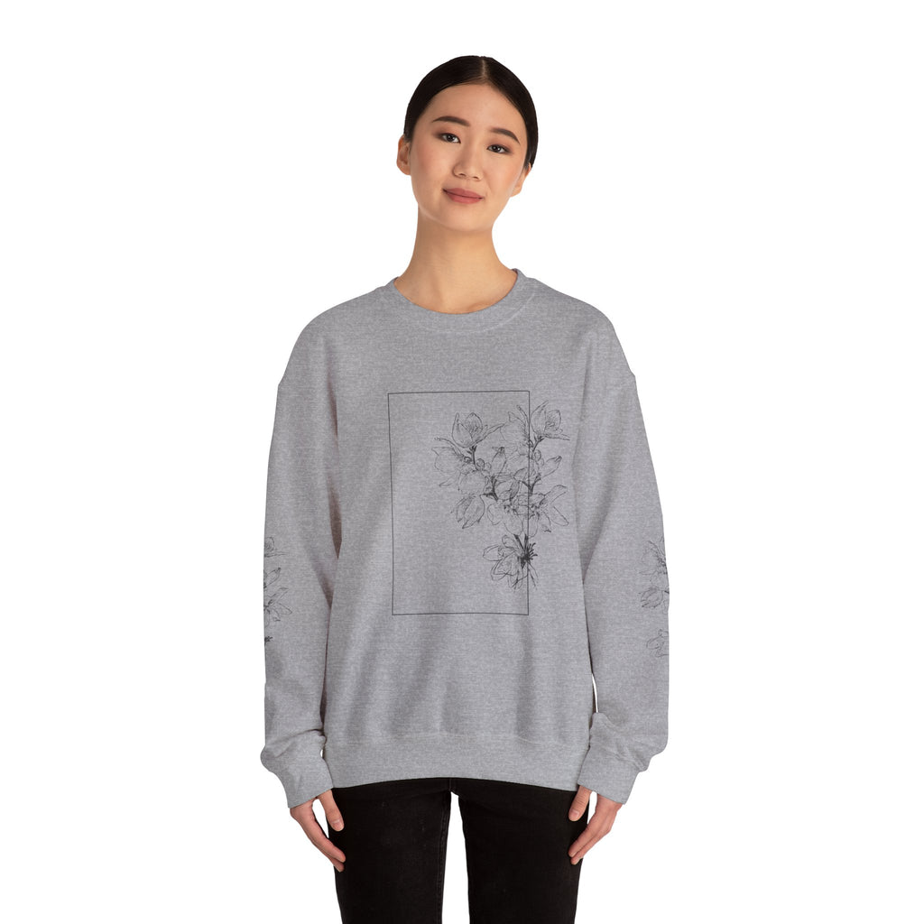 OH Floral Print Unisex Heavy Blend™ Crew Neck Sweatshirt