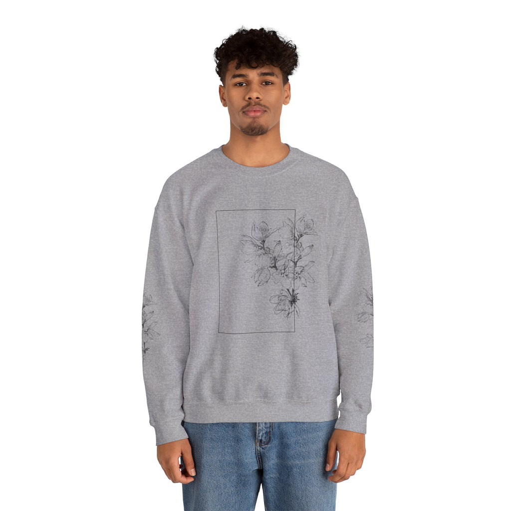 OH Floral Print Unisex Heavy Blend™ Crew Neck Sweatshirt