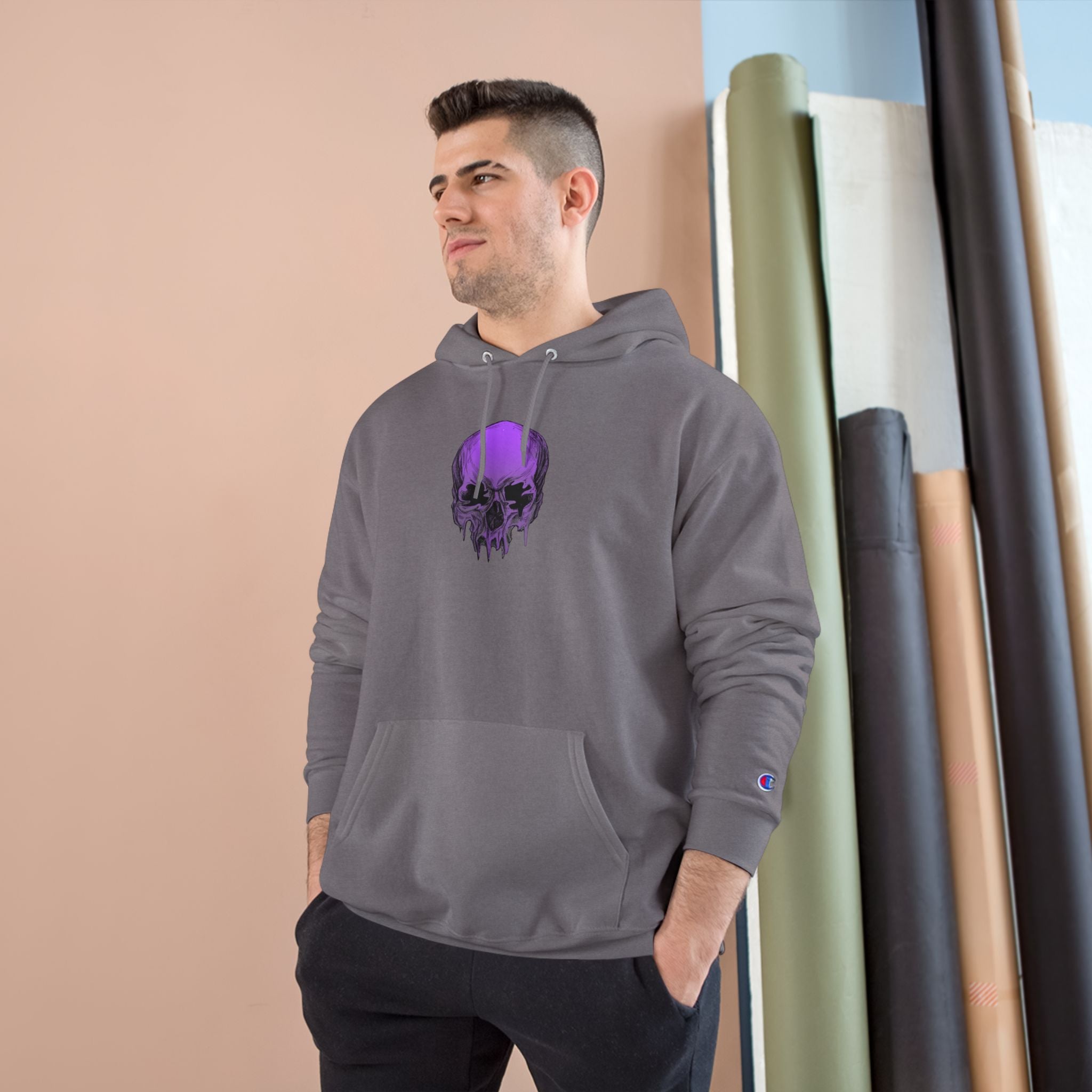 OH Purple Skull Champion Hoodie