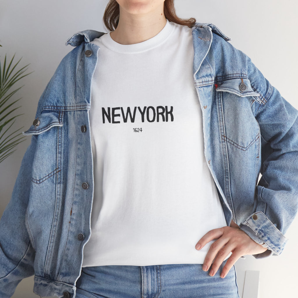 OH New York Printed Unisex Heavy Cotton Tee