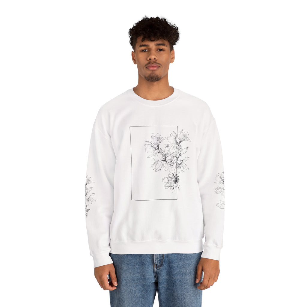 OH Floral Print Unisex Heavy Blend™ Crew Neck Sweatshirt