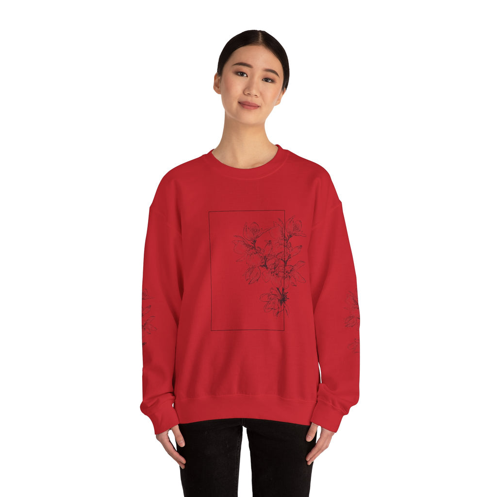 OH Floral Print Unisex Heavy Blend™ Crew Neck Sweatshirt